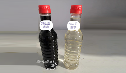 山东某调味品企业有机低盐酱油项目-绍兴海纳膜技术有限公司